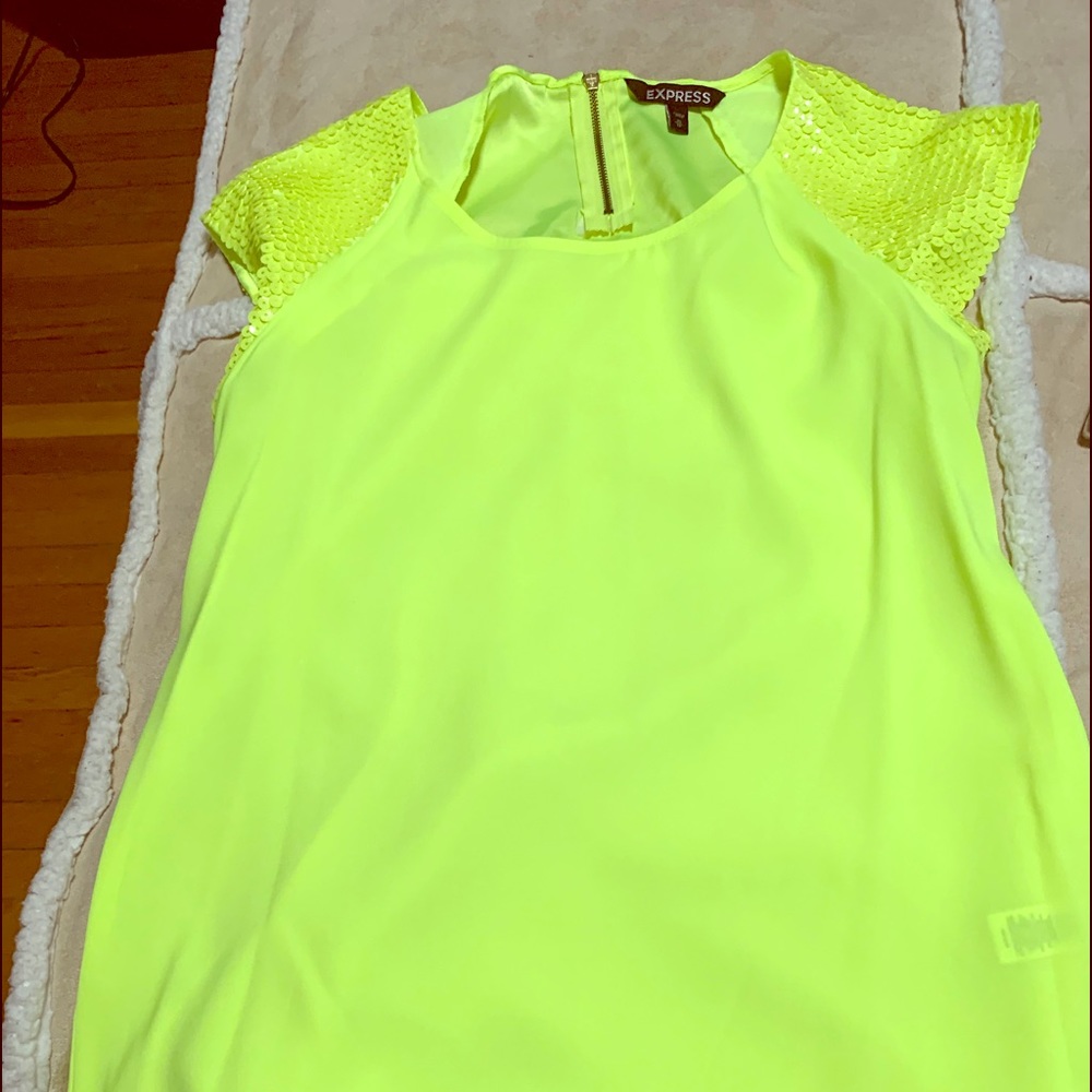 Vibrant Express Sequined Top